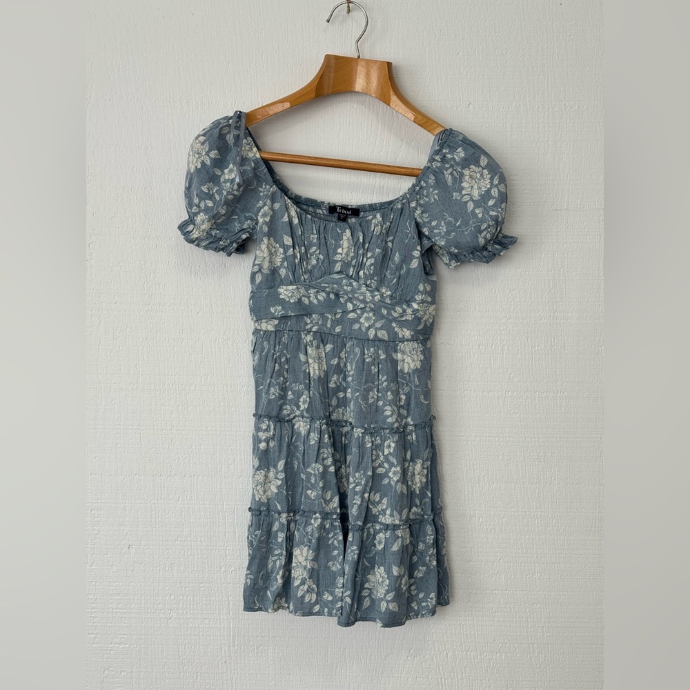 Trixxi Blue Floral Mini Dress